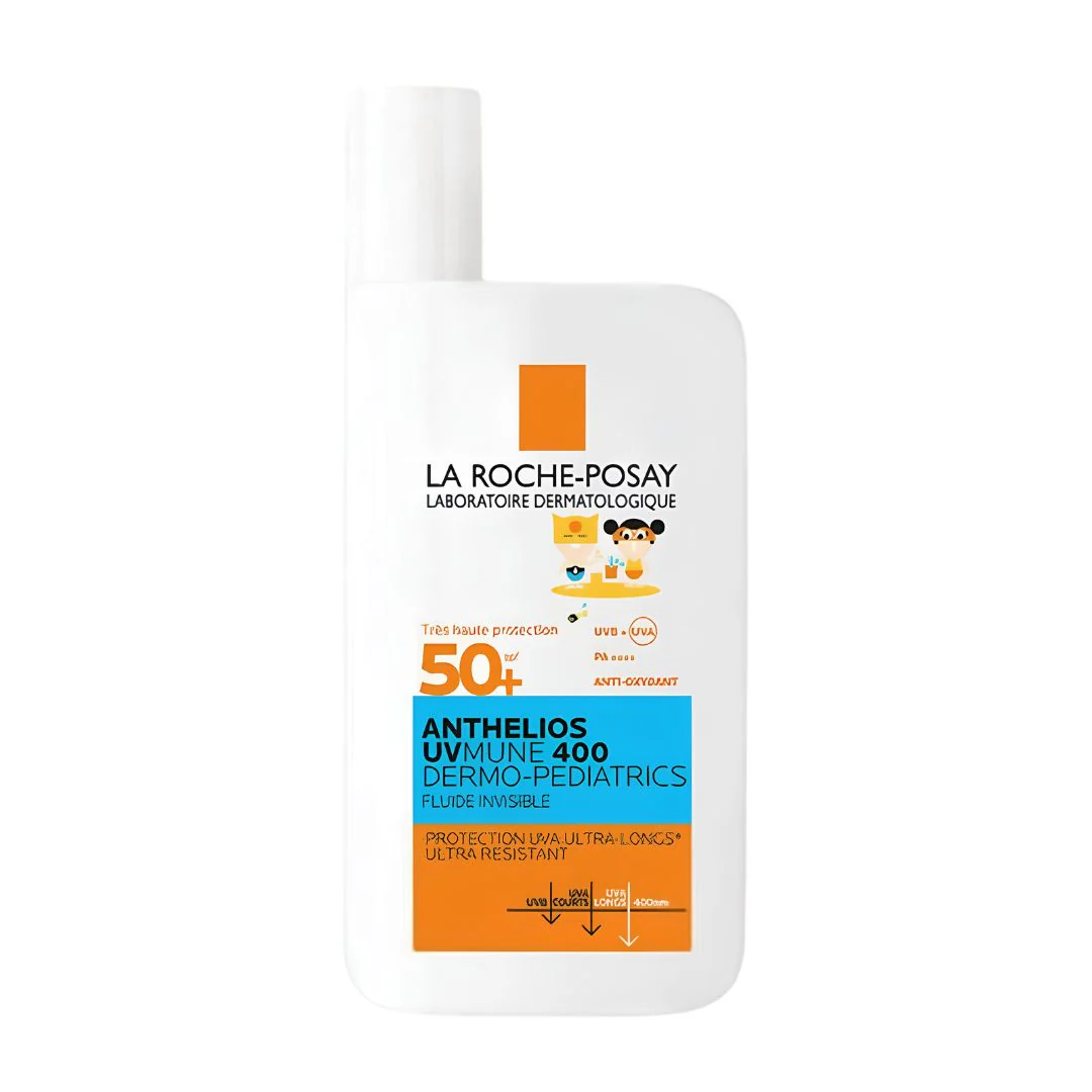 LA ROCHE-POSAY – Anthelios UVMUNE 400 Dermo-Pediatrics Fluide Solaire Invisible SPF50+ – 50ml – Image 2