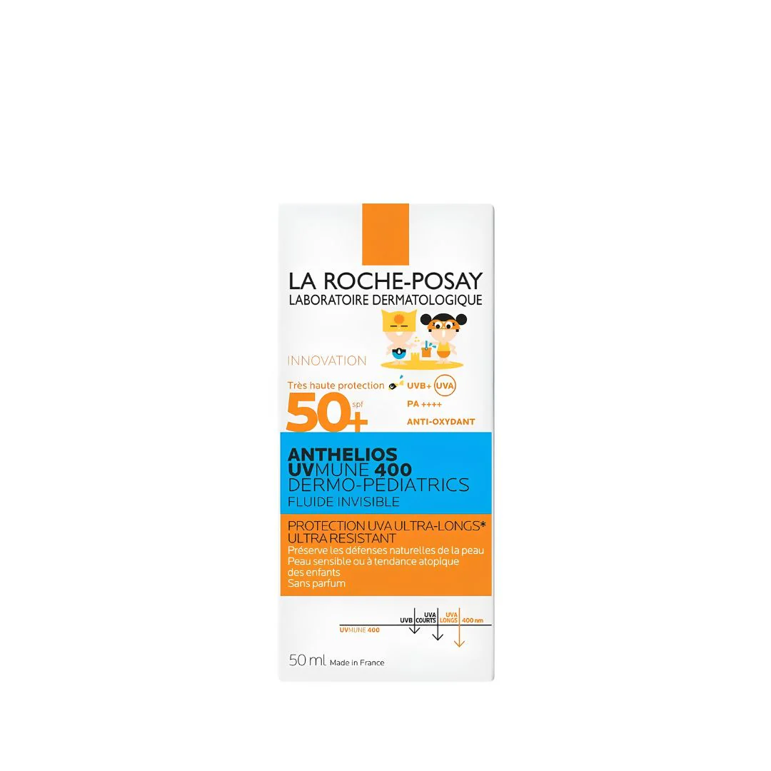 LA ROCHE-POSAY – Anthelios UVMUNE 400 Dermo-Pediatrics Fluide Solaire Invisible SPF50+ – 50ml – Image 3