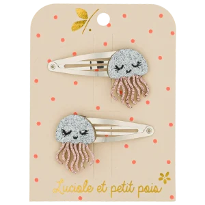Barrettes Jelly la méduse (paire)| Luciole et Petit Pois